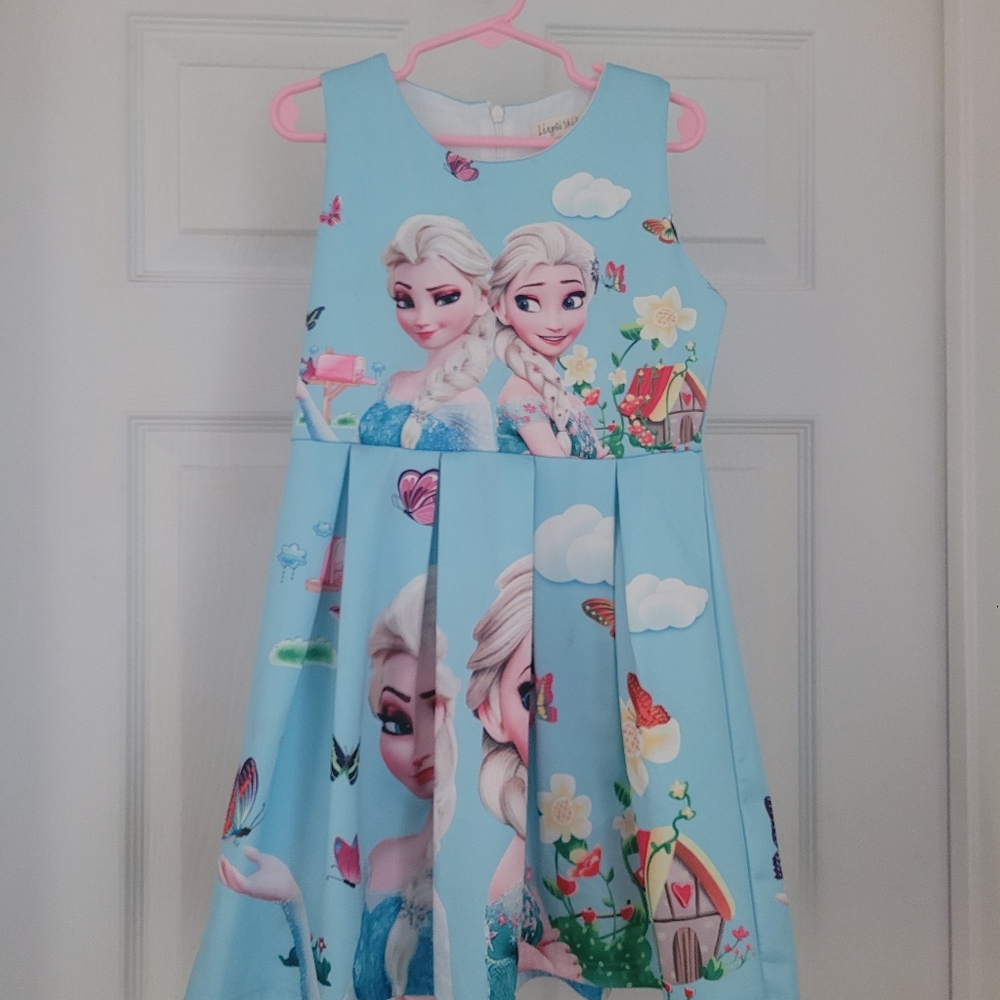 Frozen Themed Blue Kids Dress